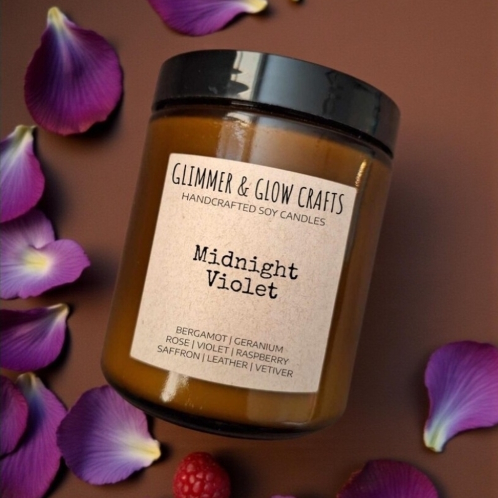 Midnight Violet Candle 8 oz